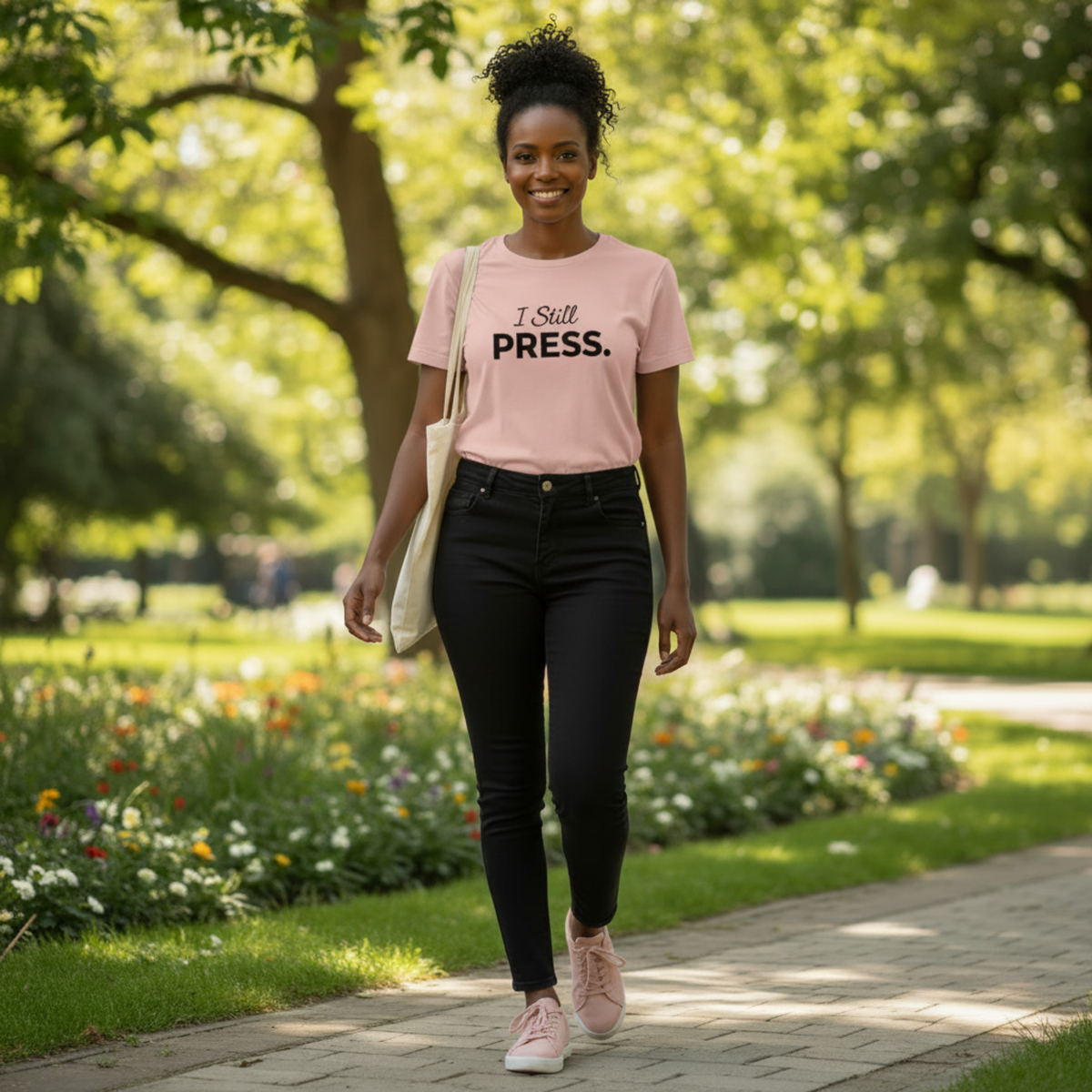 Press & Amen | I Still Press Christian T-Shirt for Women