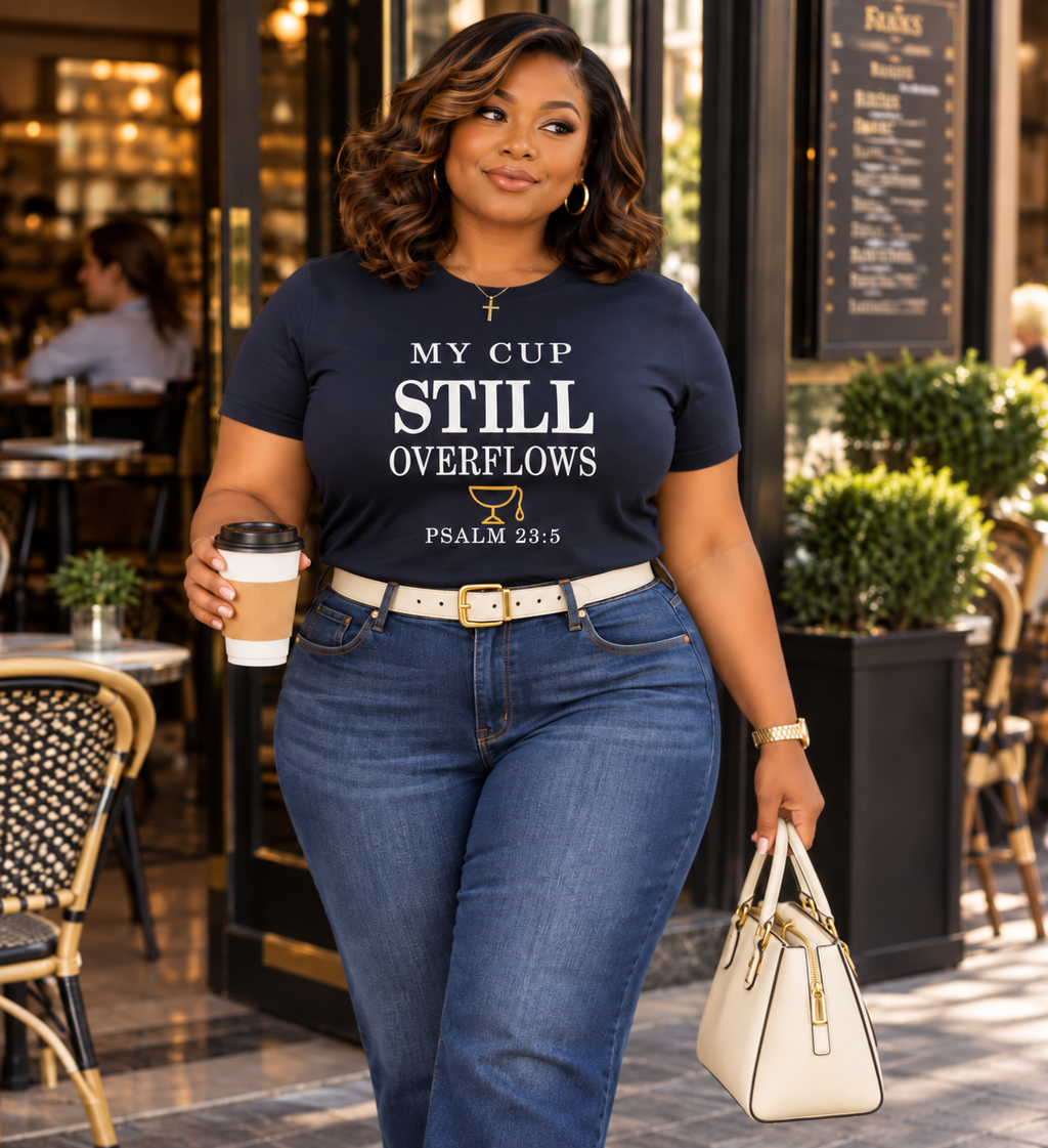 Press & Amen My Cup Still Overflows Women’s Premium T-shirt