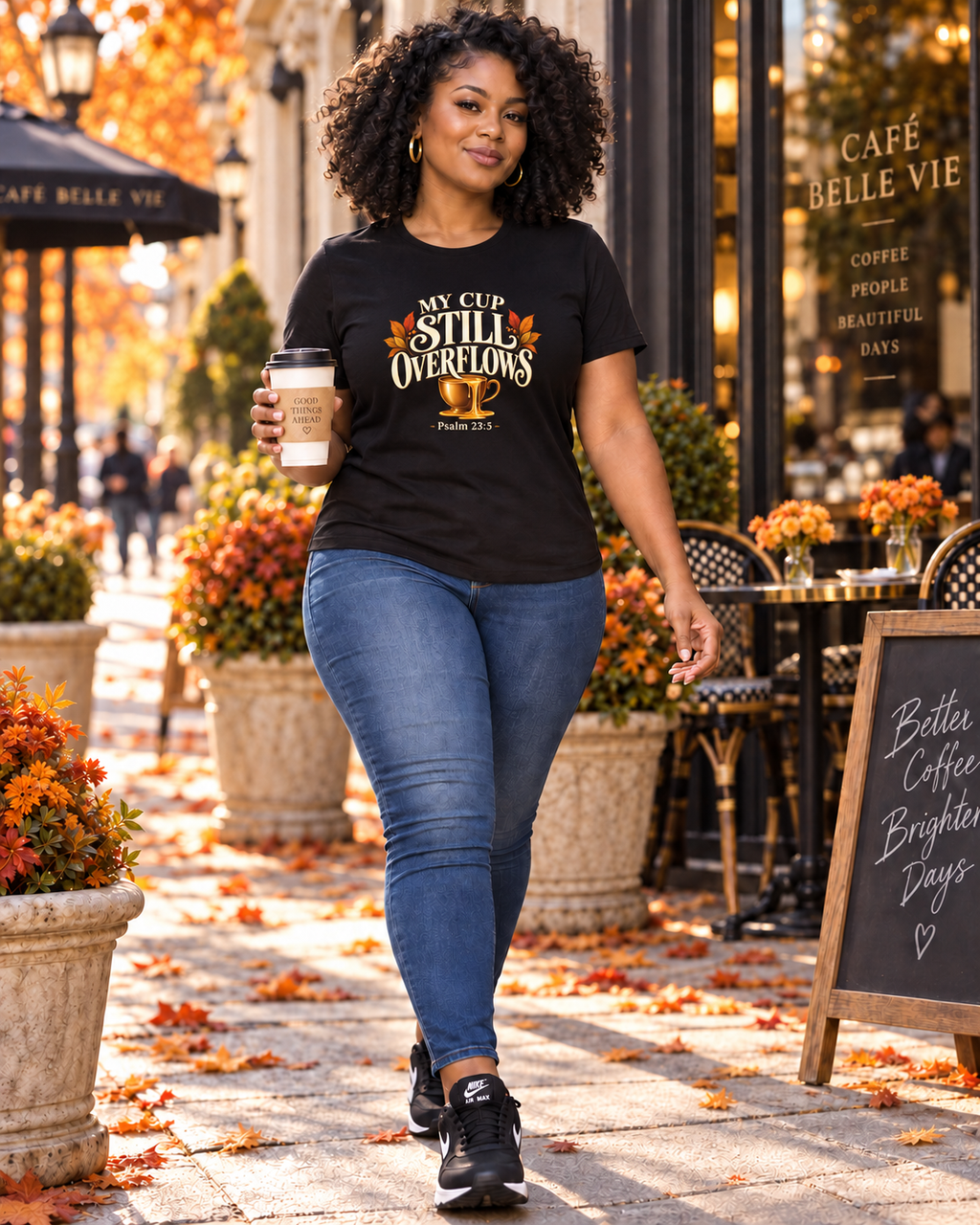 Press & Amen | My Cup Still Overflows Fall Edition Women’s Premium Tee